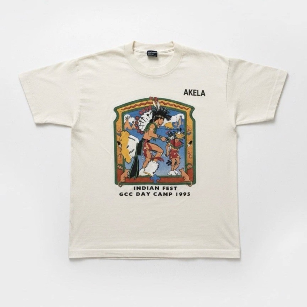 Vintage 1995 Akela GCC Day Camp Indian Fest T-Shirt - Fruit of the Loom | Large